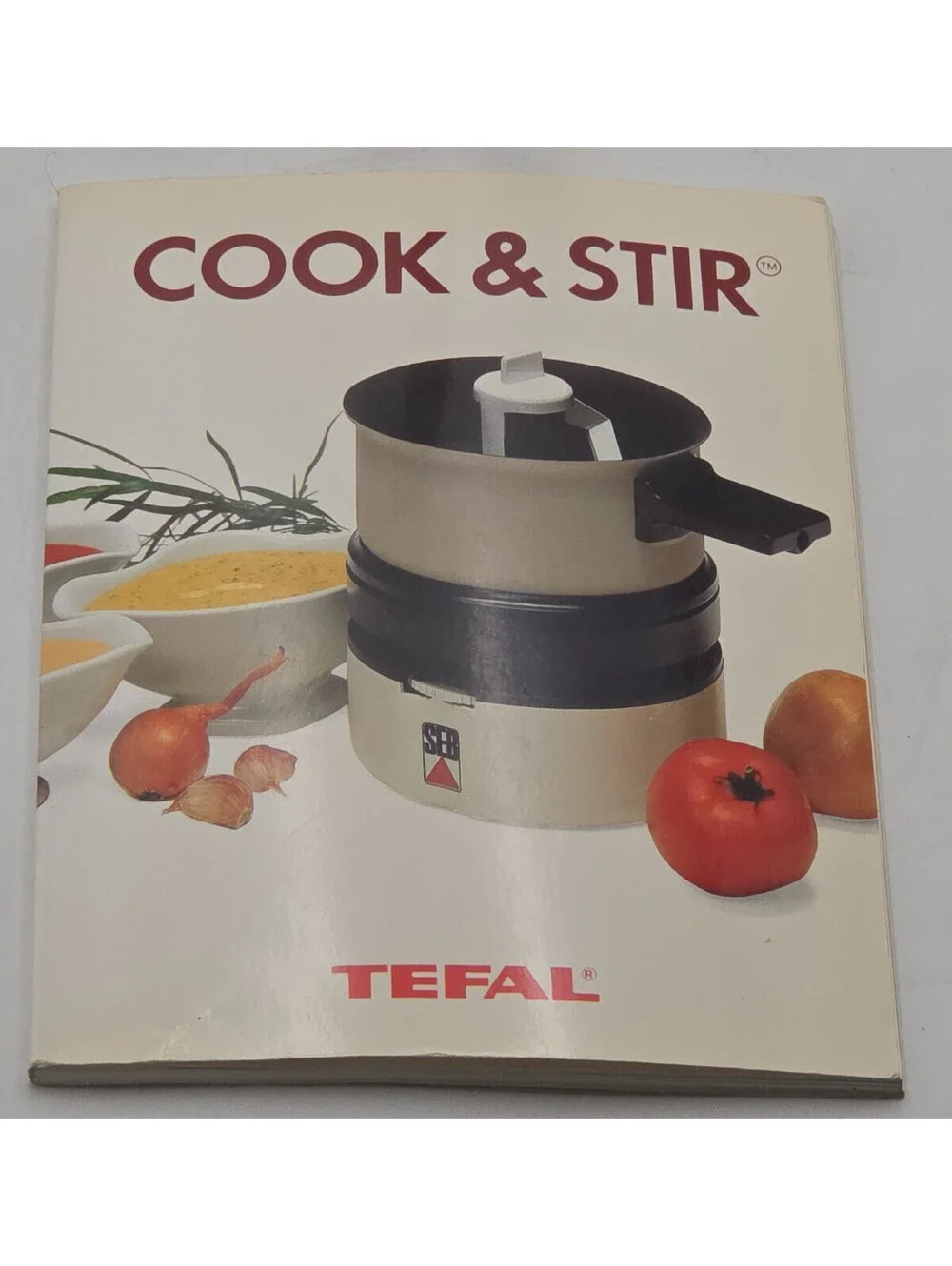 Vintage Tefal Cook & Stir 1L Electric Self-Stirring Saucepan w/ Manual